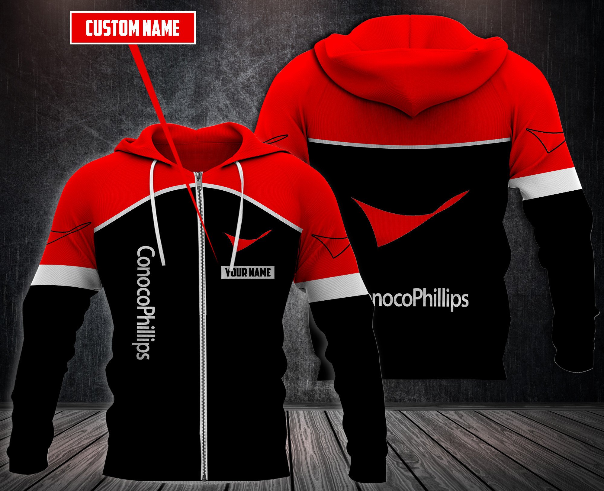 Personalized Conocophillips 3D Hoodie Personalized Conocophillips 3D Hoodie