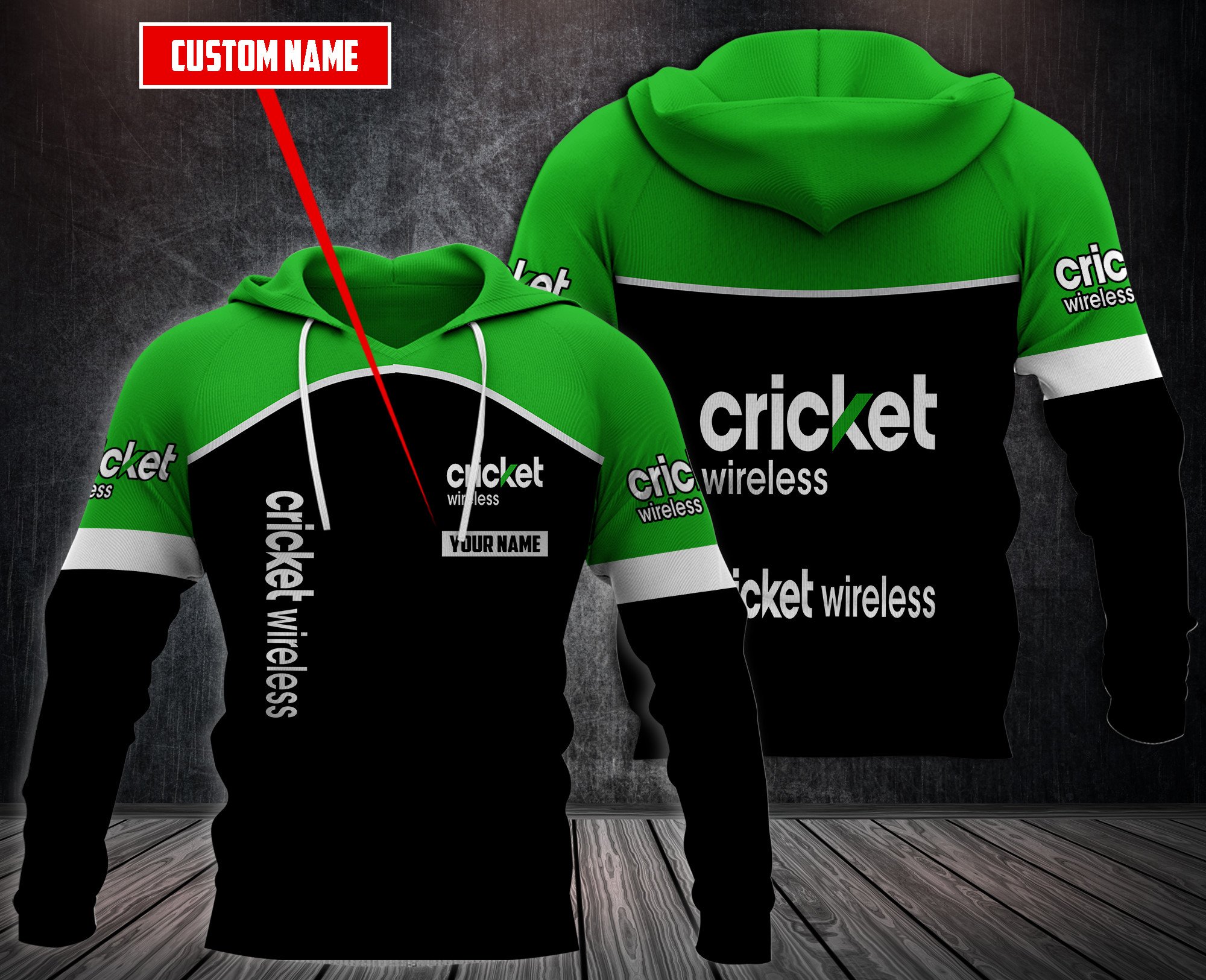 Personalized-Cricket-Wireless-Custom-Hoodie-Fleece-Hoodie-2