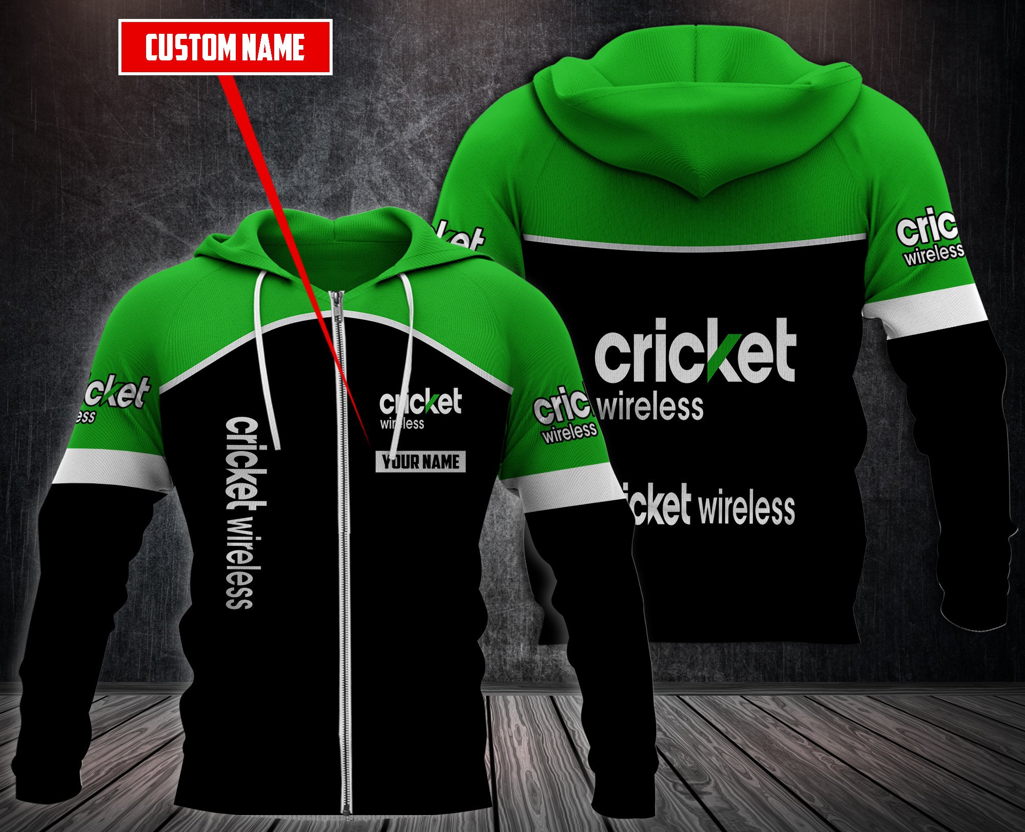 Personalized Cricket Wireless Custom Hoodie Personalized Cricket Wireless Custom Hoodie
