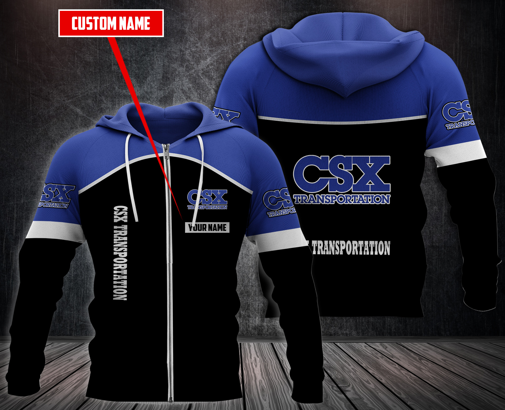Personalized Csx Transportation Fleece Hoodie Personalized Csx Transportation Fleece Hoodie