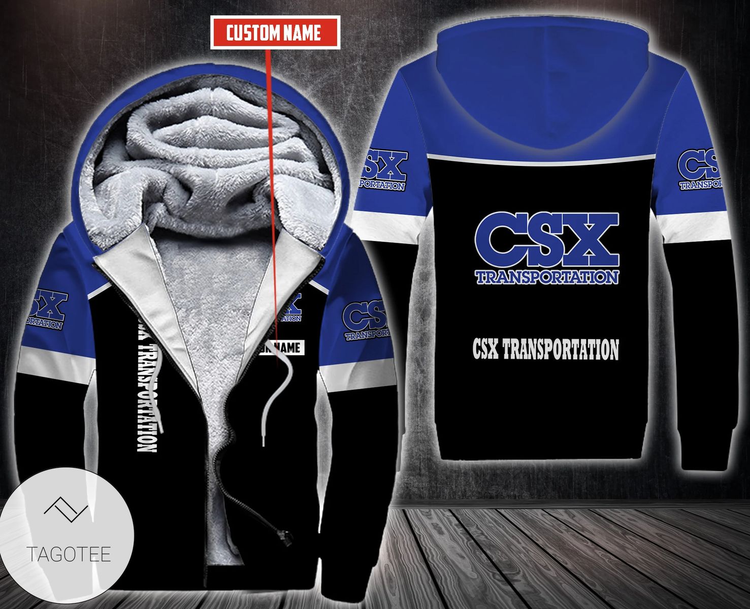 Personalized Csx Transportation Fleece Hoodie Personalized Csx Transportation Fleece Hoodie
