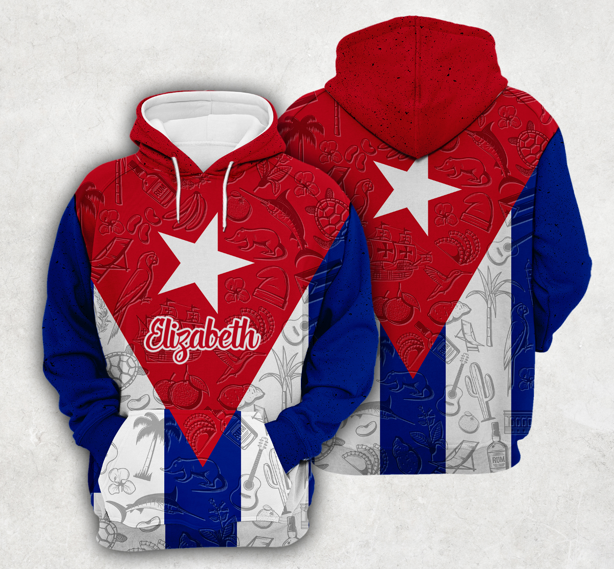 Personalized Cuba Flag And Symbol Custom Hoodie Personalized Cuba Flag And Symbol Custom Hoodie