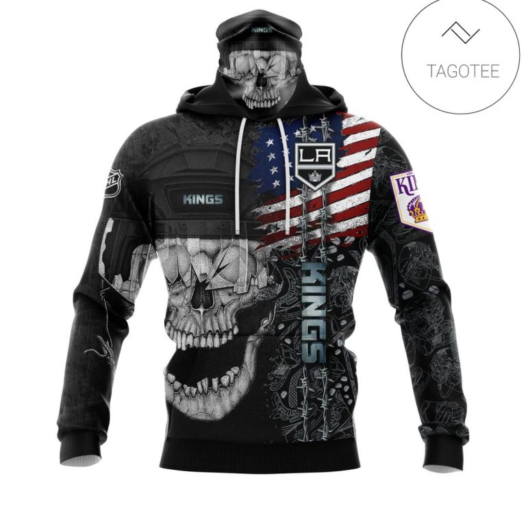 Personalized-Custom-Name-Los-Angeles-Kings-Skull-Gaiter-Mask-Hoodie-1