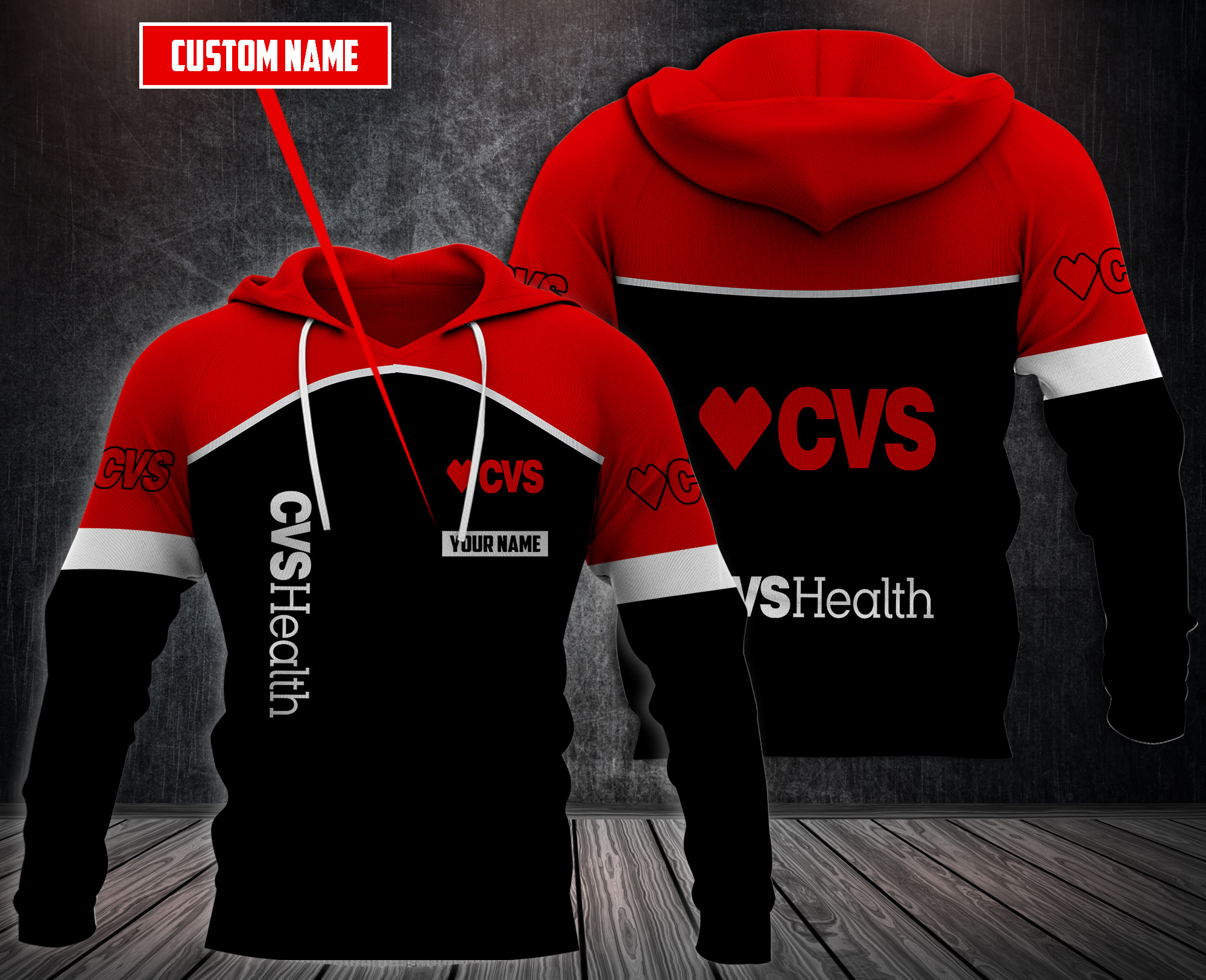 Personalized-Cvs-Health-3D-Fleece-Hoodie-Hoodie-2