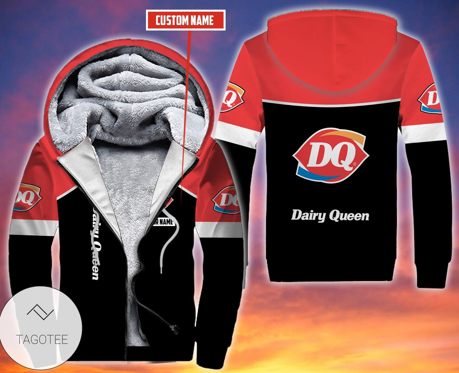 Personalized Dairy Queen Fleece Hoodie Personalized Dairy Queen Fleece Hoodie