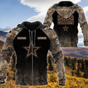 Personalized Dallas Cowboys Nfl Hunting Camo Custom 3D Shirt