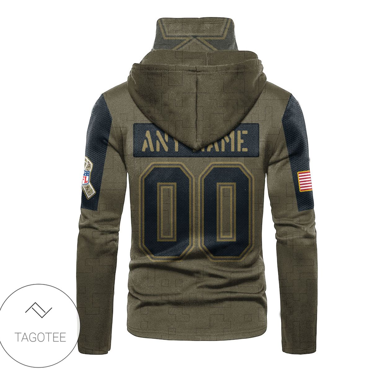 Personalized Dallas Cowboys Team Logo Mask Hoodie Personalized Dallas Cowboys Team Logo Mask Hoodie
