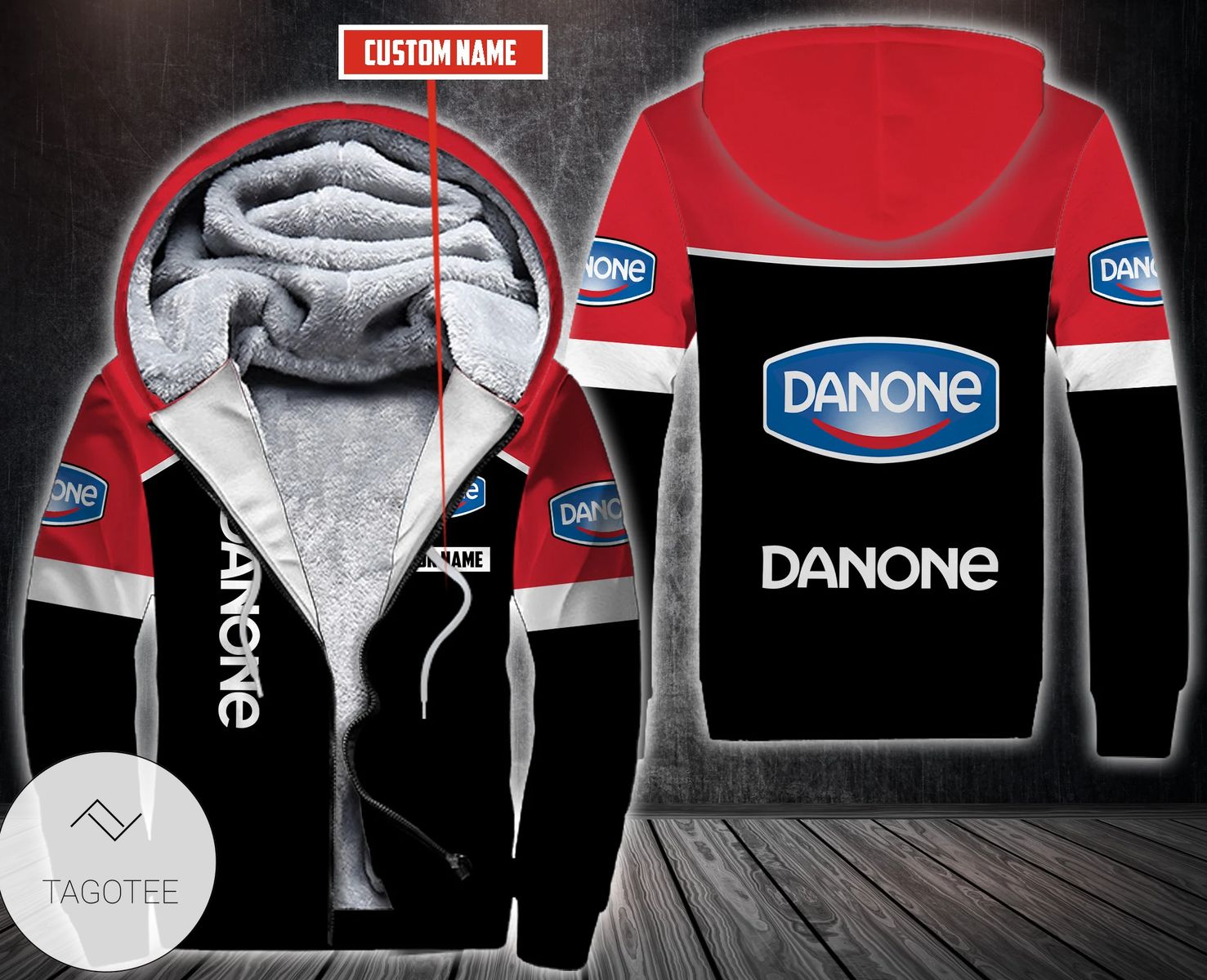 Personalized Danone Fleece Hoodie Personalized Danone Fleece Hoodie