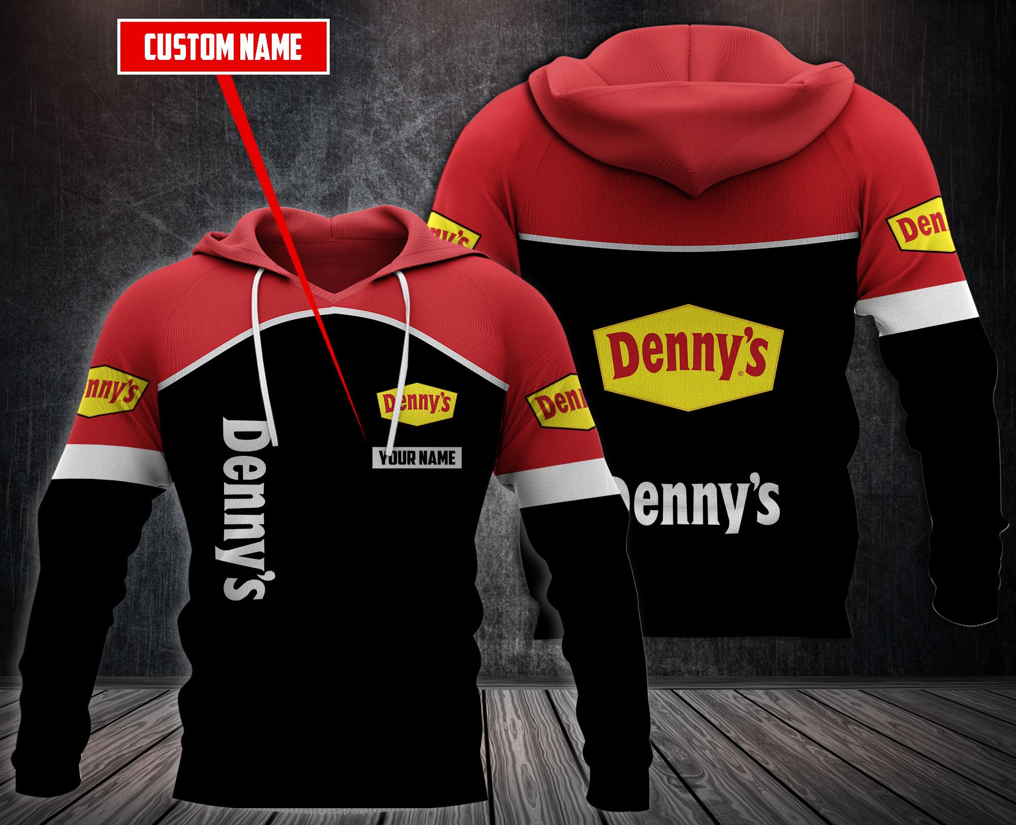 Personalized-DennyS-3D-Fleece-Hoodie-Hoodie-2