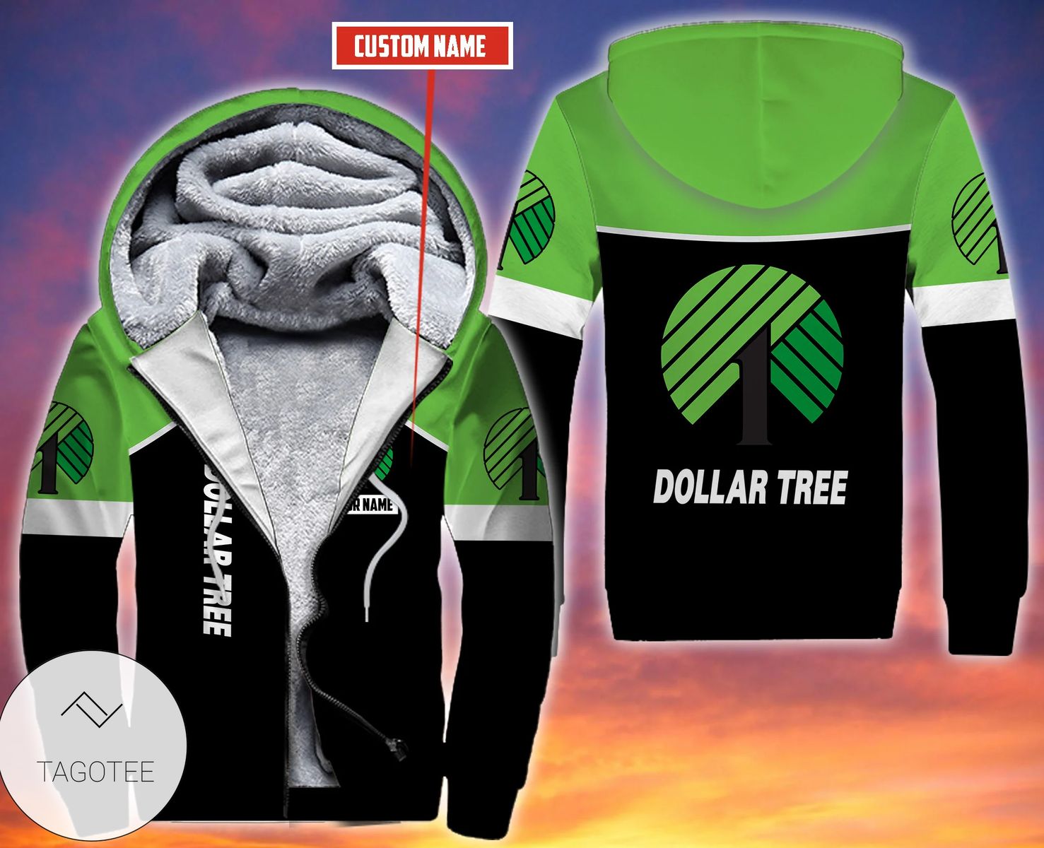 Personalized Dollar Tree Fleece Hoodie Personalized Dollar Tree Fleece Hoodie