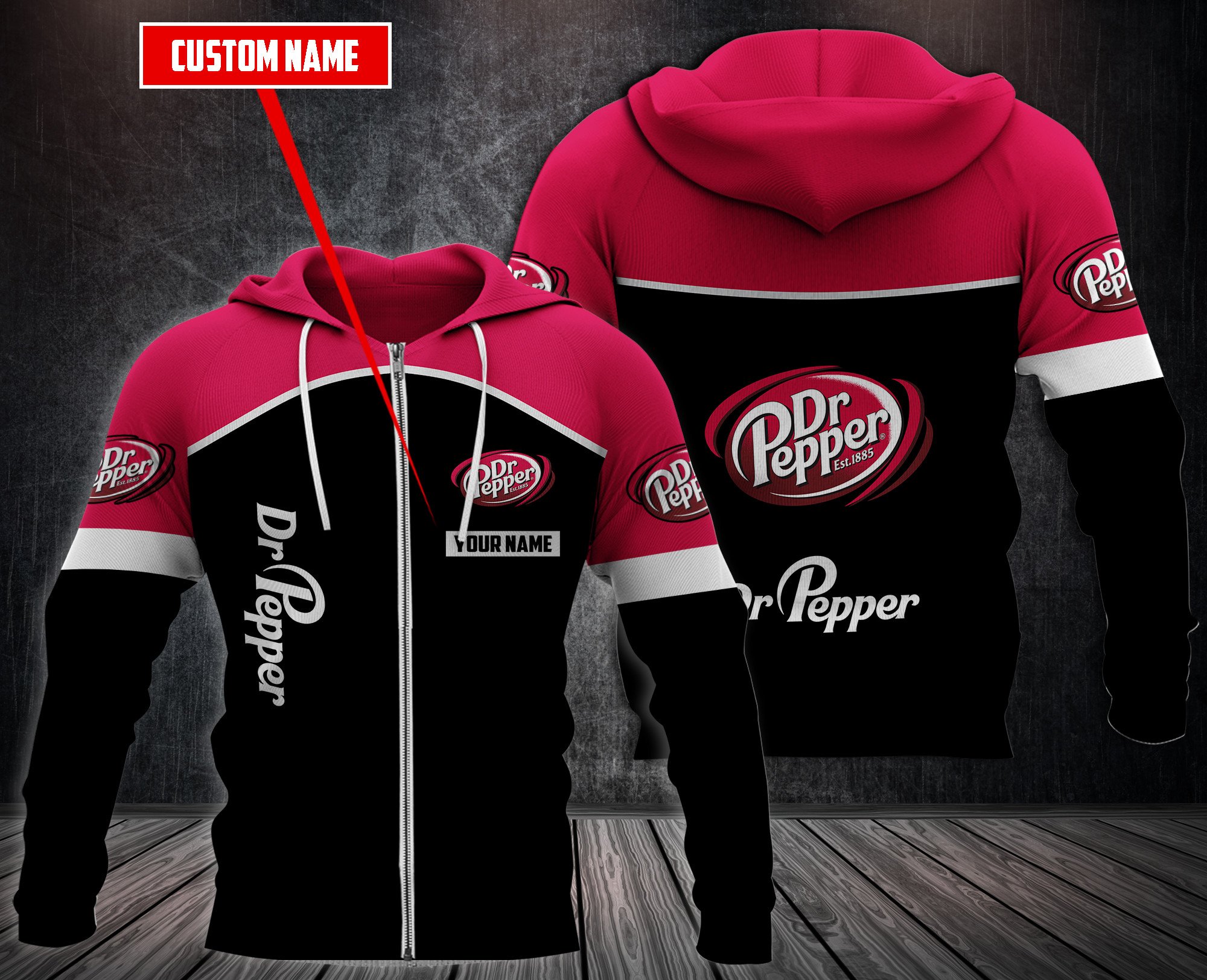 Personalized Dr Pepper 3D Hoodie Personalized Dr Pepper 3D Hoodie