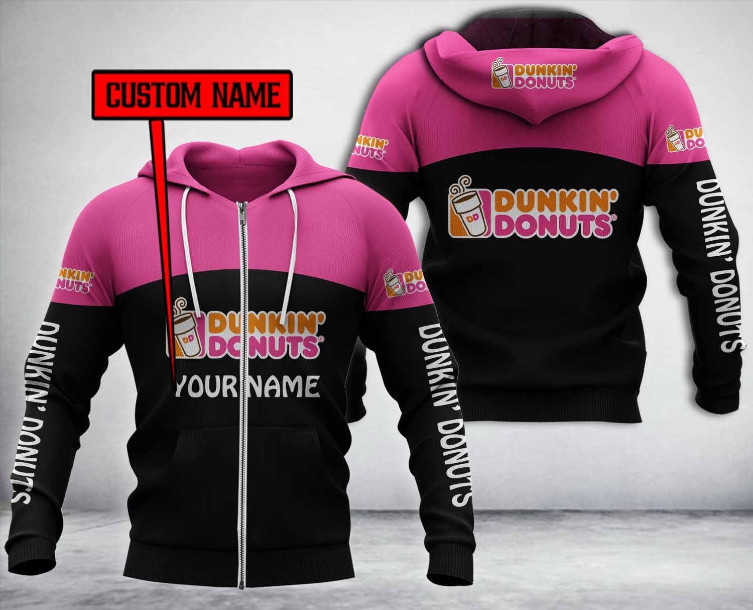 Personalized Dunkin’ Donuts 3D Hoodie Personalized Dunkin’ Donuts 3D Hoodie