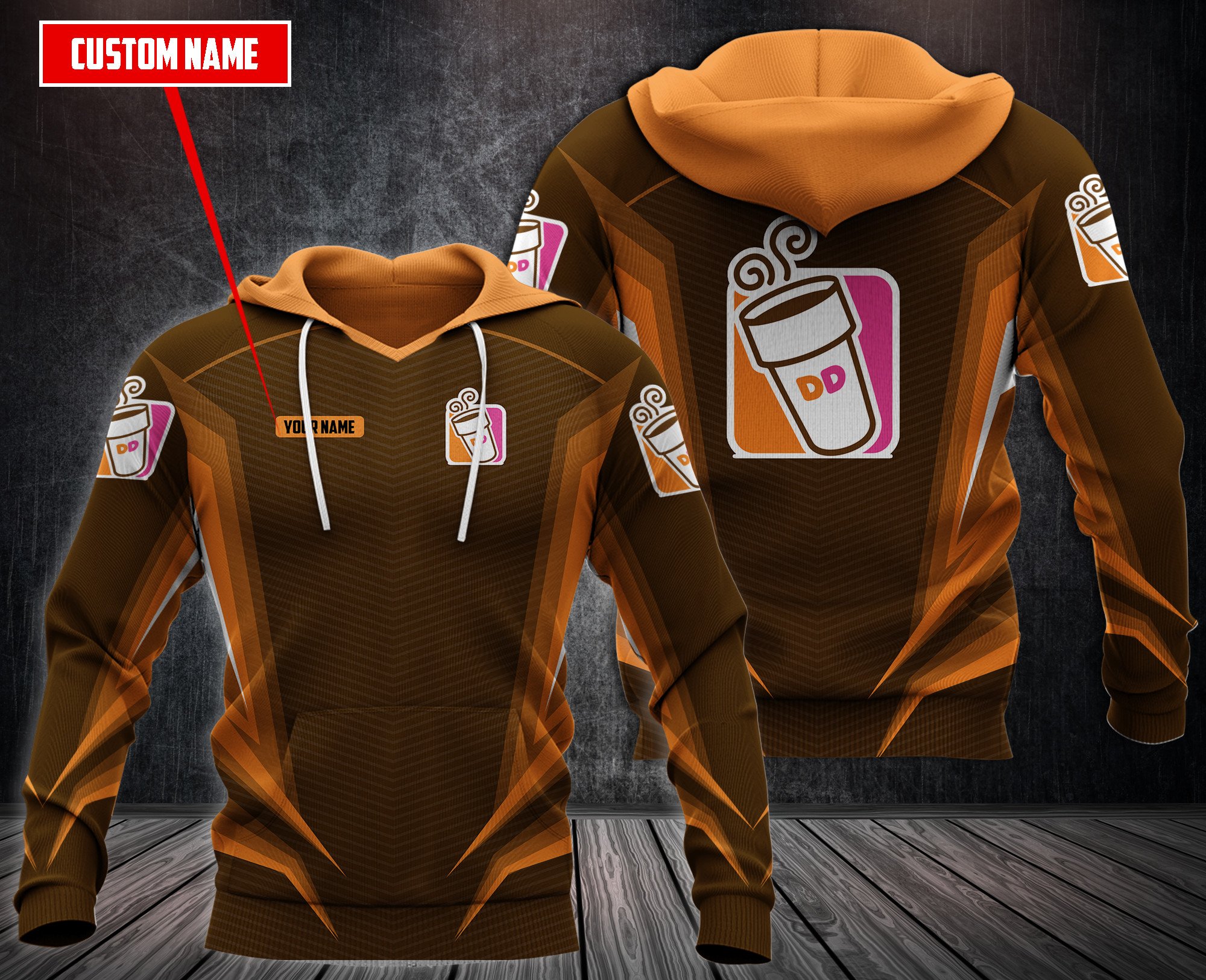 Personalized Dunkin’ Donuts Custom 3D Fleece Hoodie Personalized Dunkin’ Donuts Custom 3D Fleece Hoodie
