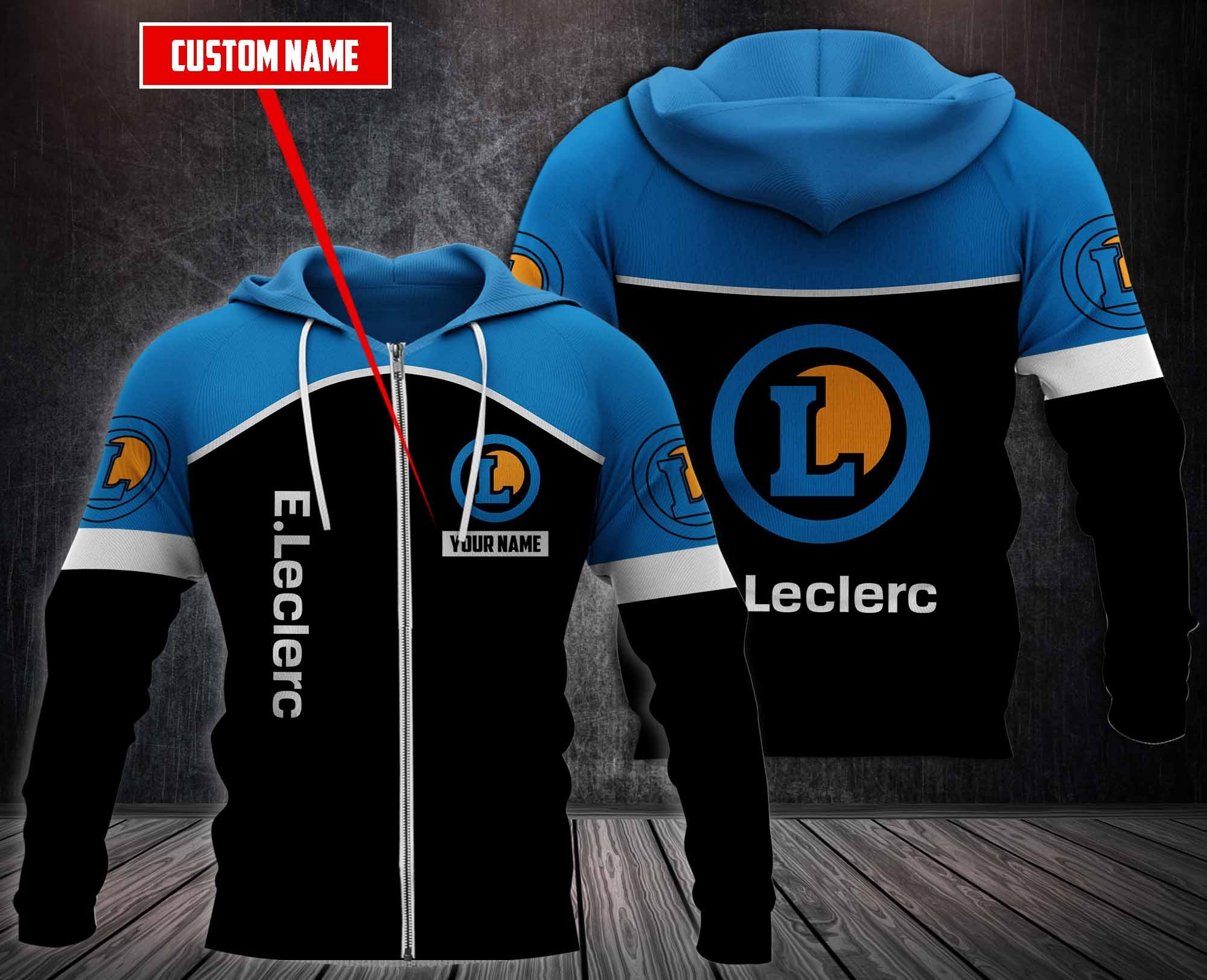 Personalized E.Leclerc 3D Fleece Hoodie Personalized E.Leclerc 3D Fleece Hoodie