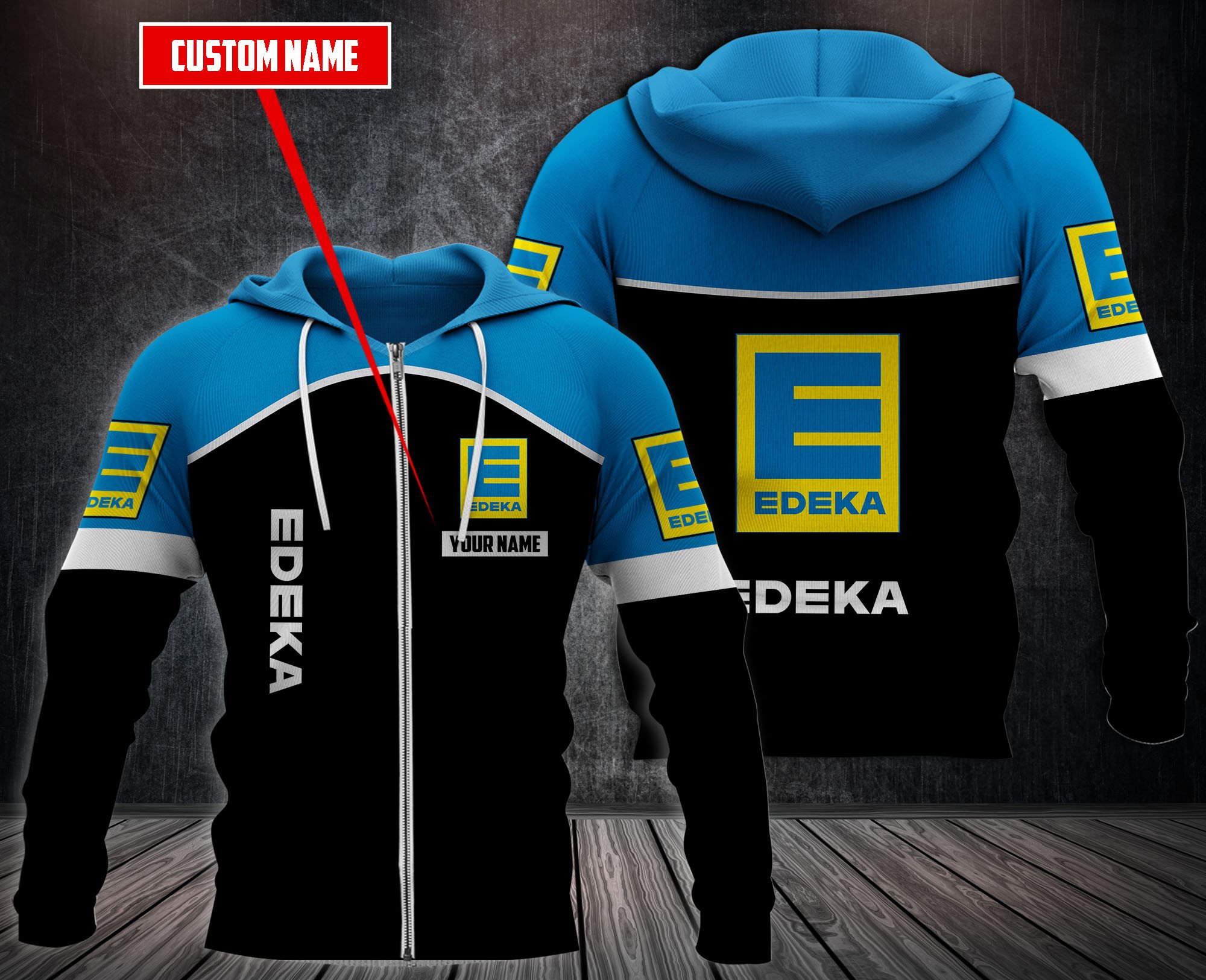 Personalized Edeka Fleece Hoodie Personalized Edeka Fleece Hoodie