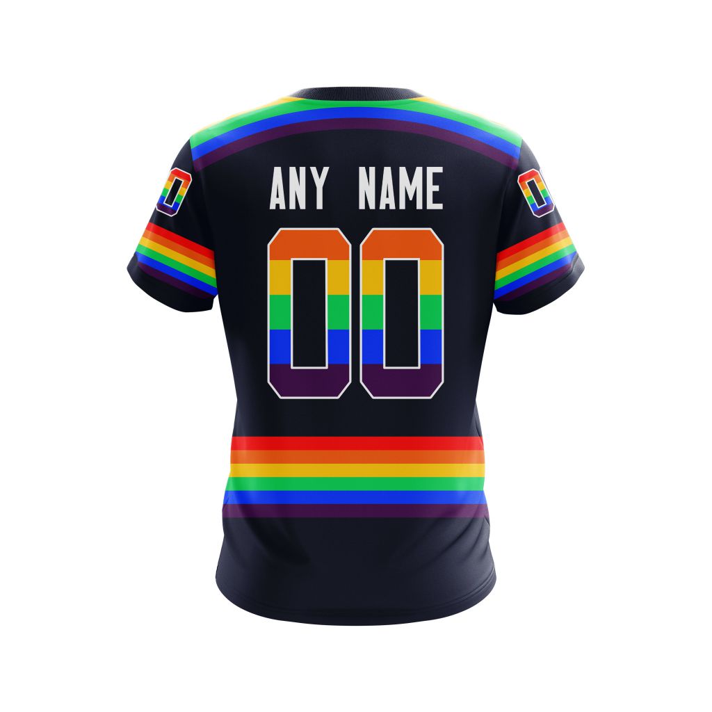 Personalized Edmonton Oilers Nhl Lgbt Pride 3D Shirt Personalized Edmonton Oilers Nhl Lgbt Pride 3D Shirt