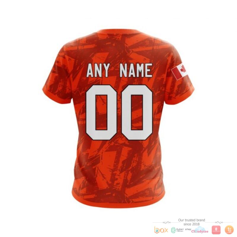 Personalized Edmonton Oilers With Canada Flag 3D Shirt Personalized Edmonton Oilers With Canada Flag 3D Shirt