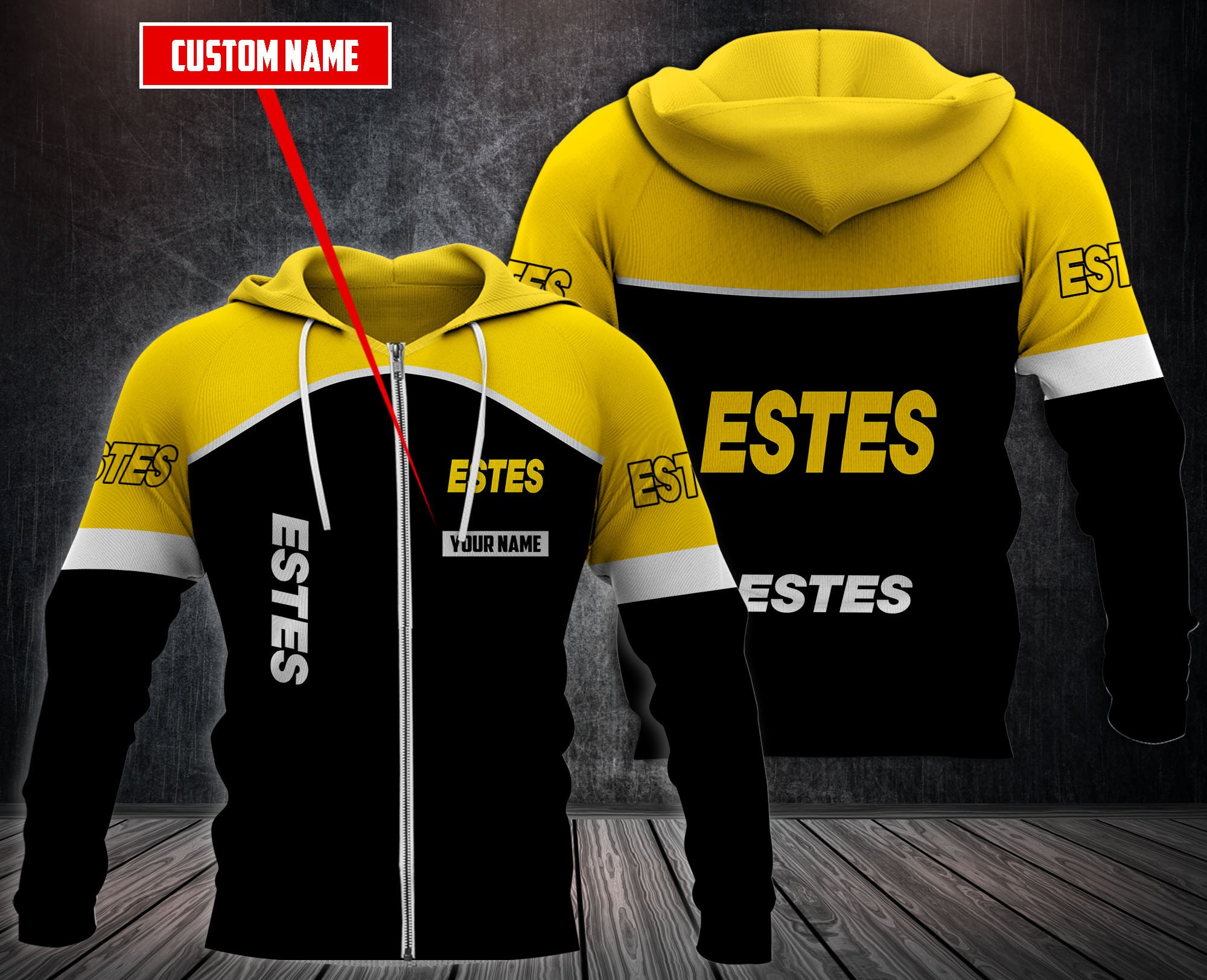 Personalized Estes Express Lines 3D Fleece Hoodie Personalized Estes Express Lines 3D Fleece Hoodie