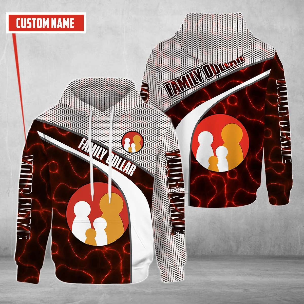 Personalized Family Dollar Custom All Over Print 3D Hoodie Personalized Family Dollar Custom All Over Print 3D Hoodie