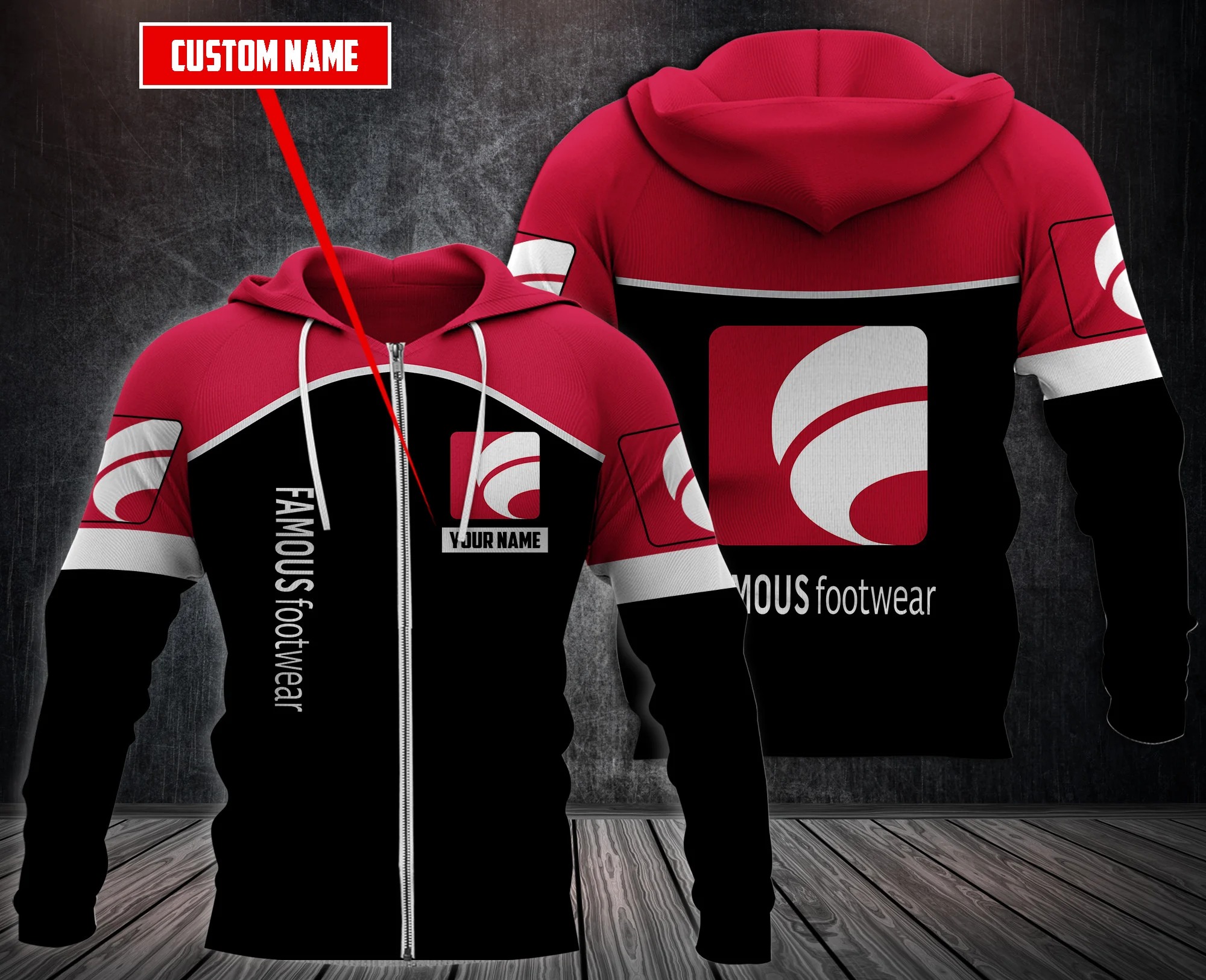 Personalized-Famous-Footwear-Custom-Hoodie-Fleece-Hoodie-2