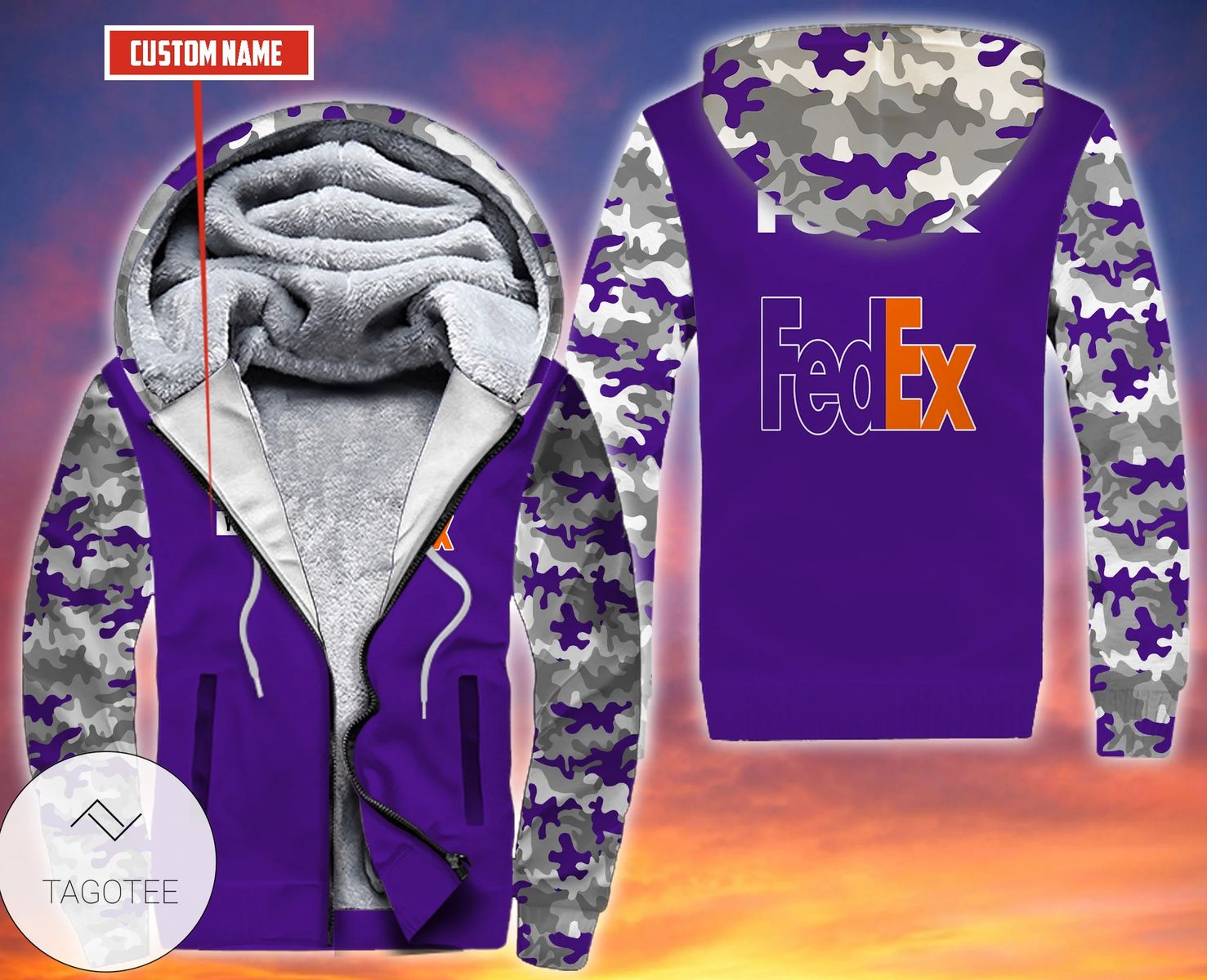 Personalized Fedex Fleece Hoodie Personalized Fedex Fleece Hoodie