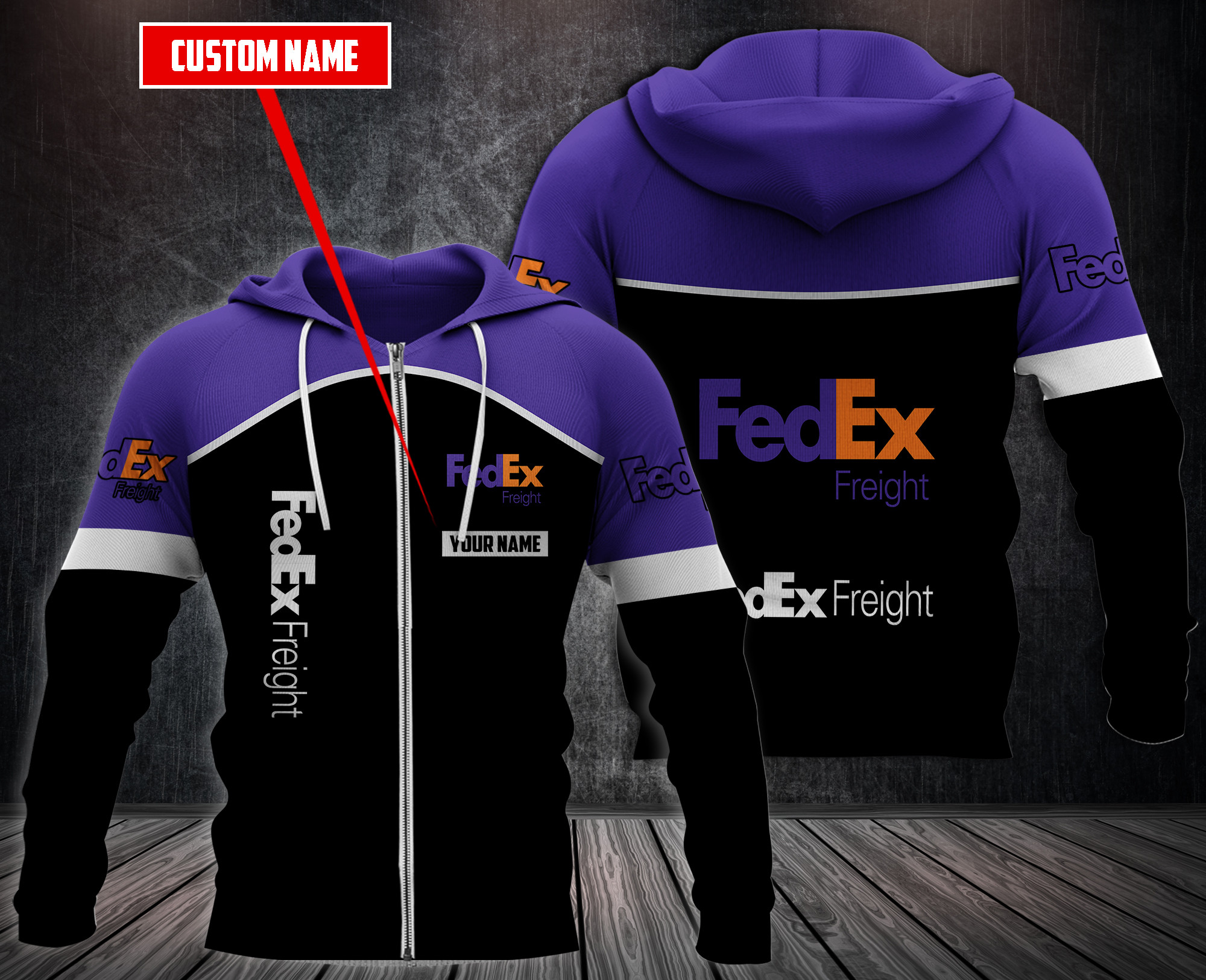 Personalized Fedex Freight 3D Fleece Hoodie Personalized Fedex Freight 3D Fleece Hoodie