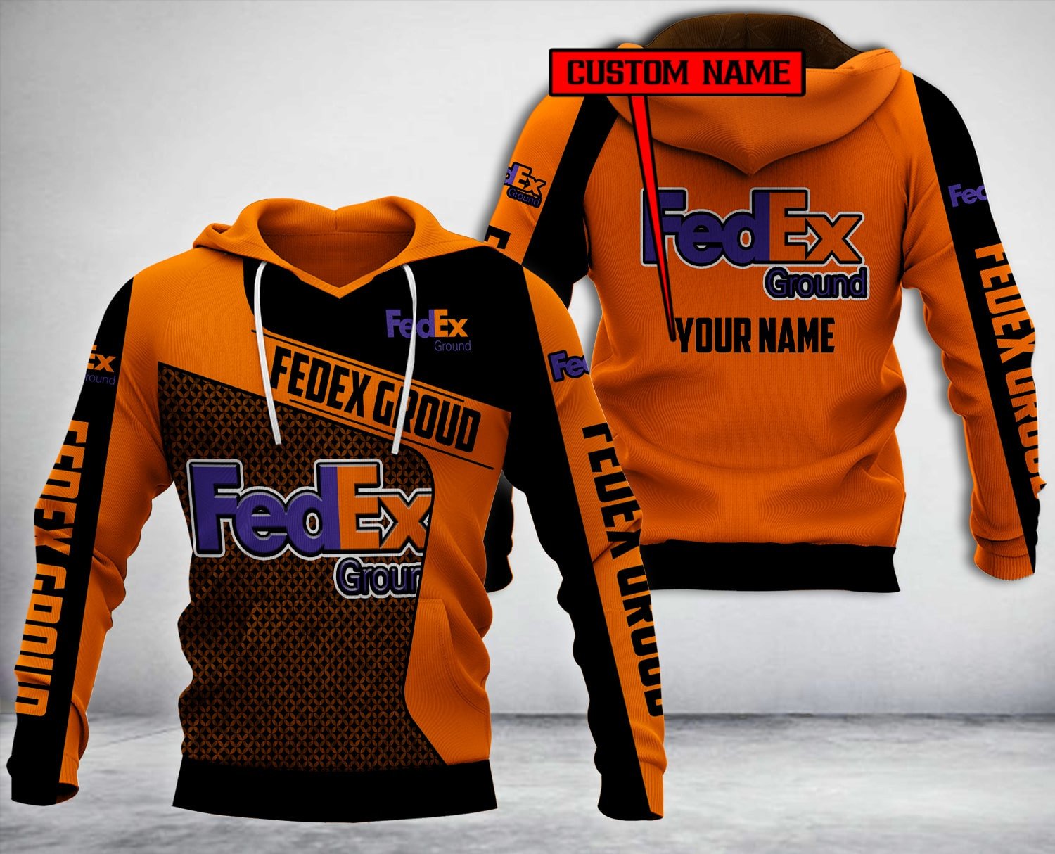 Personalized Fedex Groud Custom All Over Print 3D Hoodie Personalized Fedex Groud Custom All Over Print 3D Hoodie