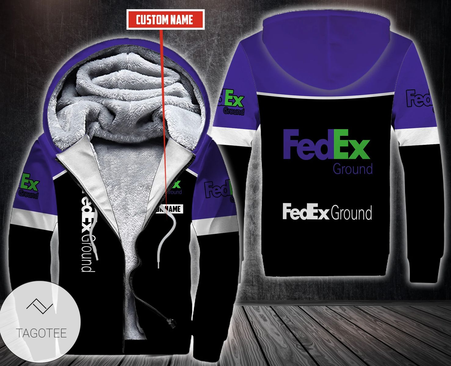 Personalized Fedex Ground Fleece Hoodie Personalized Fedex Ground Fleece Hoodie