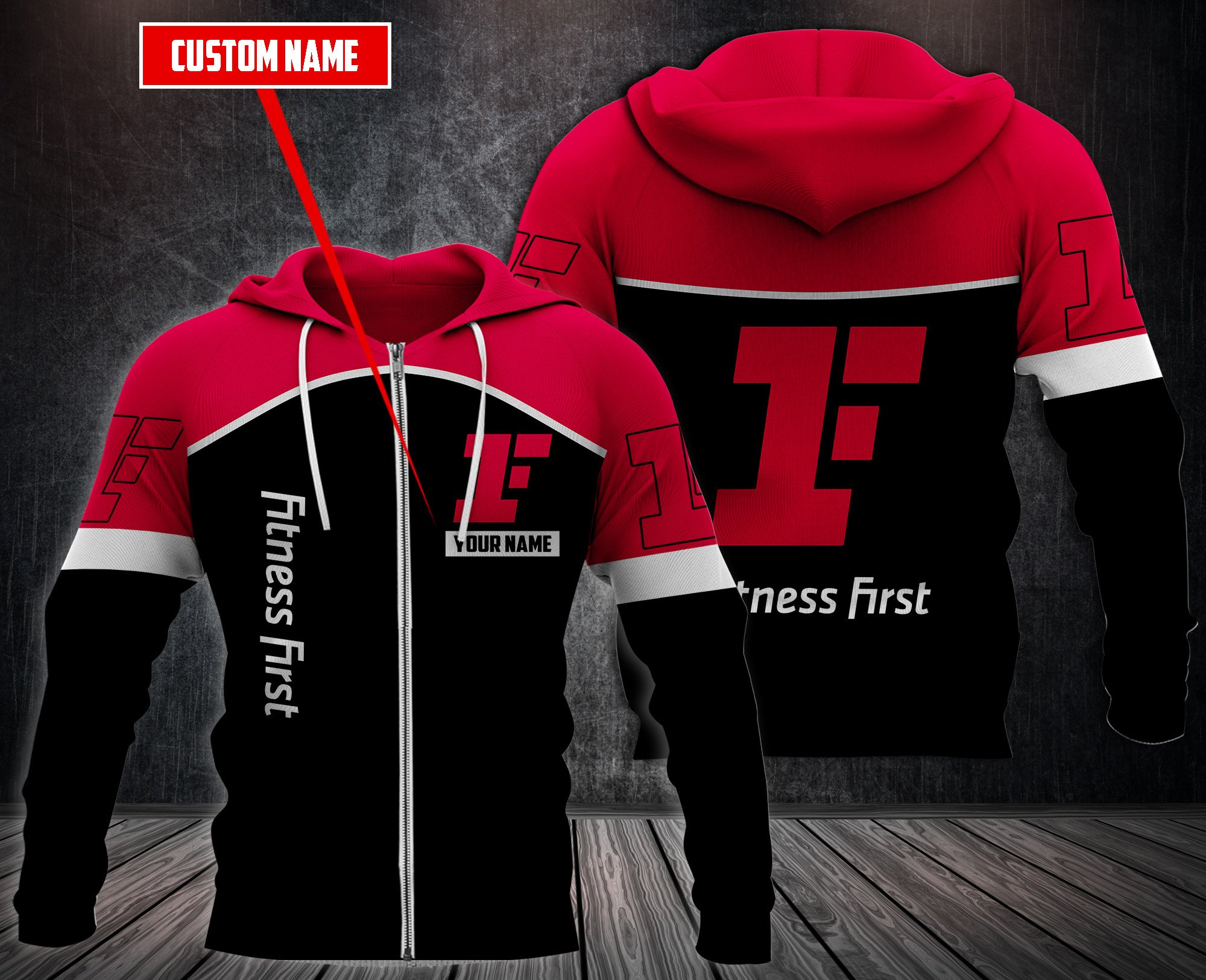 Personalized Fitness First 3D Hoodie Personalized Fitness First 3D Hoodie
