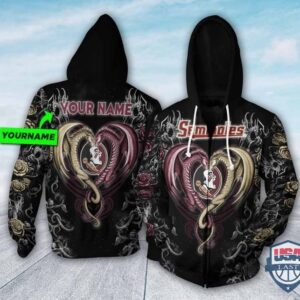 Personalized Florida State Seminoles Dragon Ncaa 3D Hoodie T-Shirt
