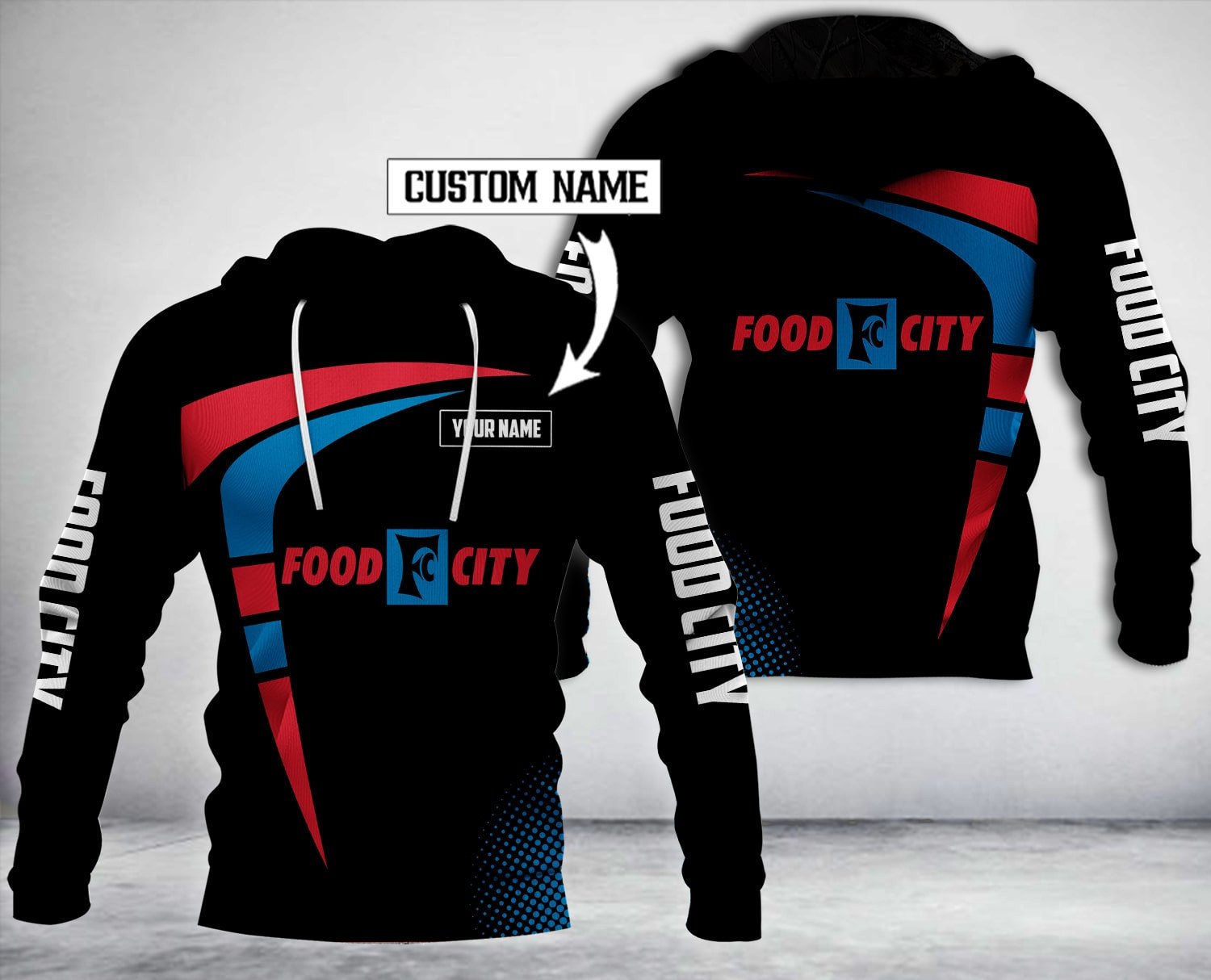 Personalized Food City 3D Hoodie Personalized Food City 3D Hoodie