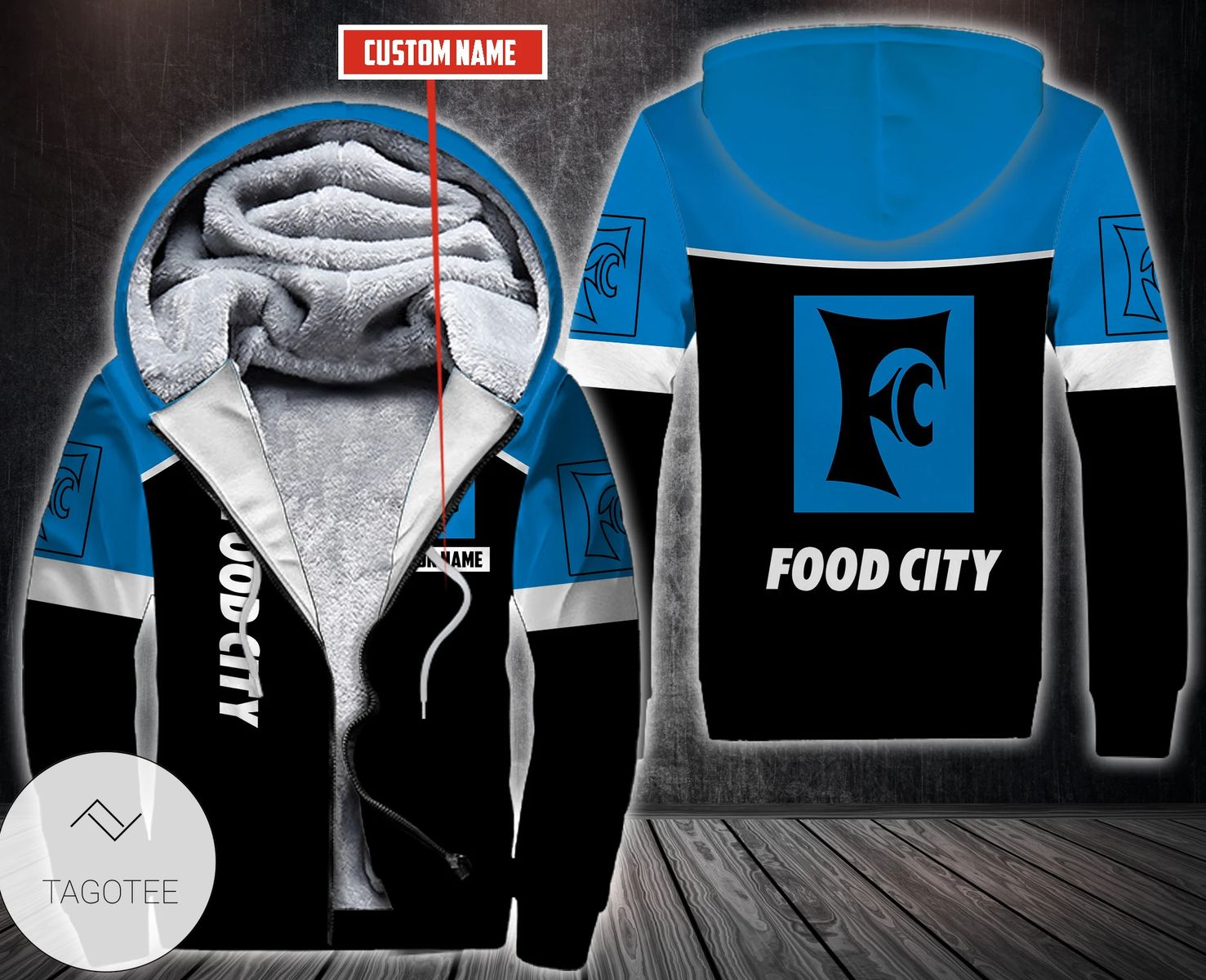 Personalized Food City Fleece Hoodie Personalized Food City Fleece Hoodie