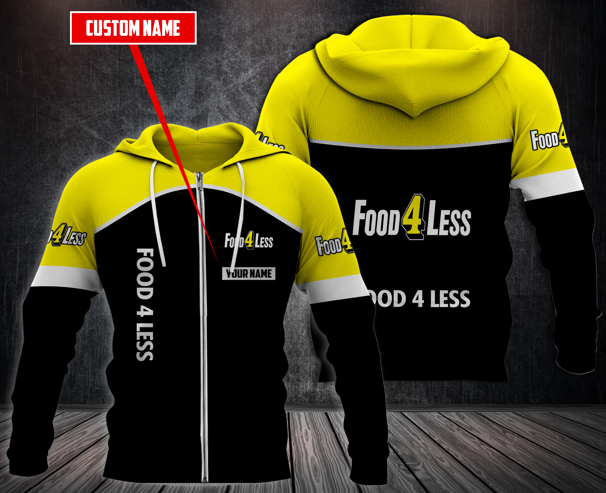 Personalized Food Less 3D Fleece Hoodie Personalized Food Less 3D Fleece Hoodie