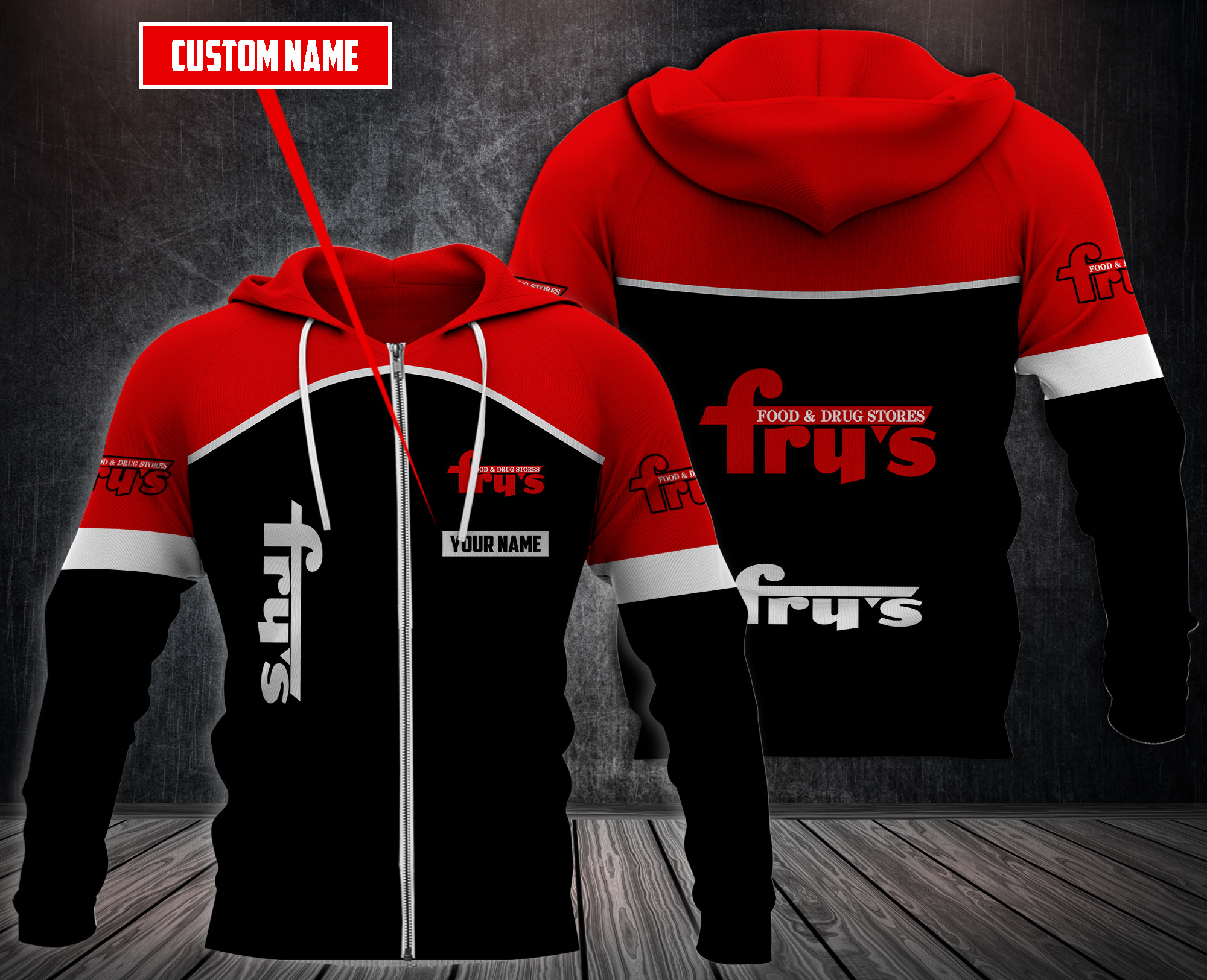 Personalized Fry’S Food And Drug 3D Fleece Hoodie Personalized Fry’S Food And Drug 3D Fleece Hoodie