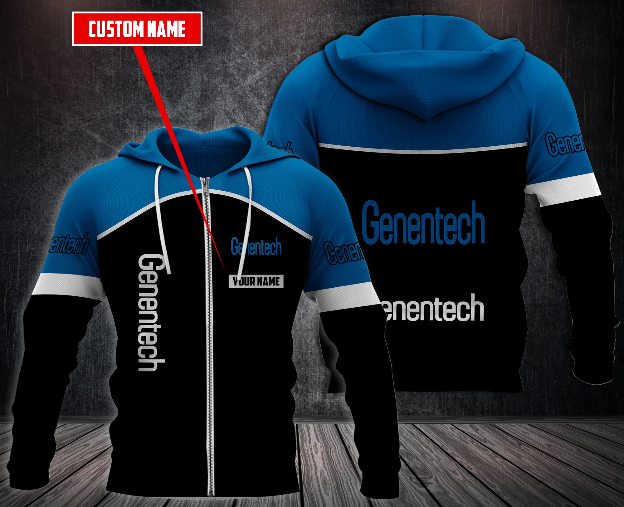 Personalized Genentech 3D Hoodie Personalized Genentech 3D Hoodie
