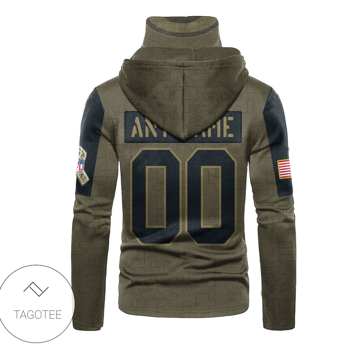 Personalized Green Bay Packers Team Logo Mask Hoodie Personalized Green Bay Packers Team Logo Mask Hoodie