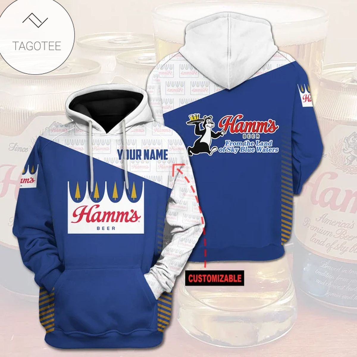 Personalized Hamm’S Beer From The Land Of Sky Blue Waters Hoodie Personalized Hamm’S Beer From The Land Of Sky Blue Waters Hoodie