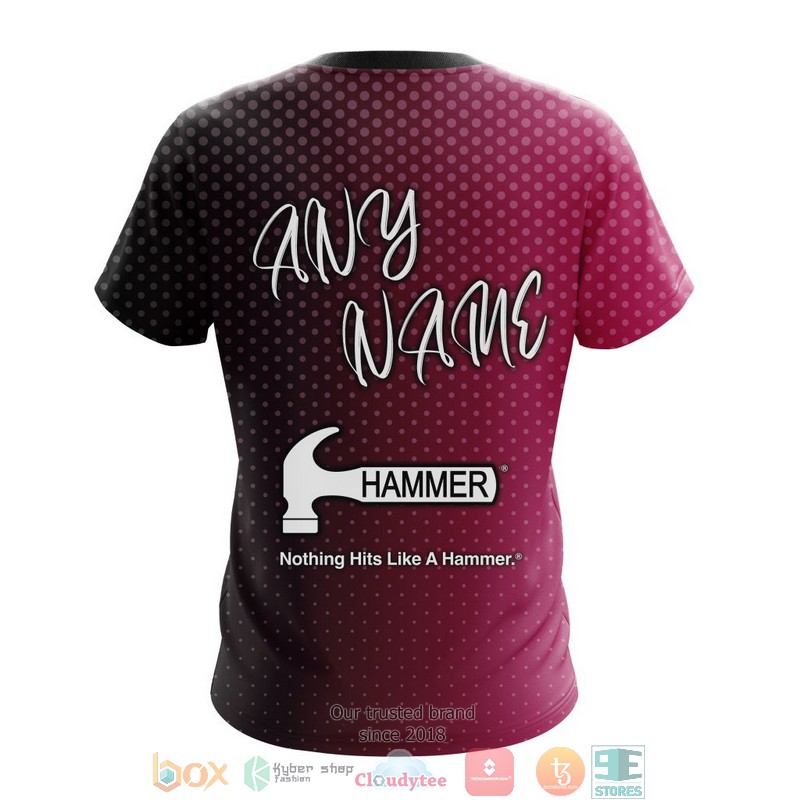 Personalized Hammer Obsession Tour Bowling Custom Black Pink 3D Shirt Personalized Hammer Obsession Tour Bowling Custom Black Pink 3D Shirt