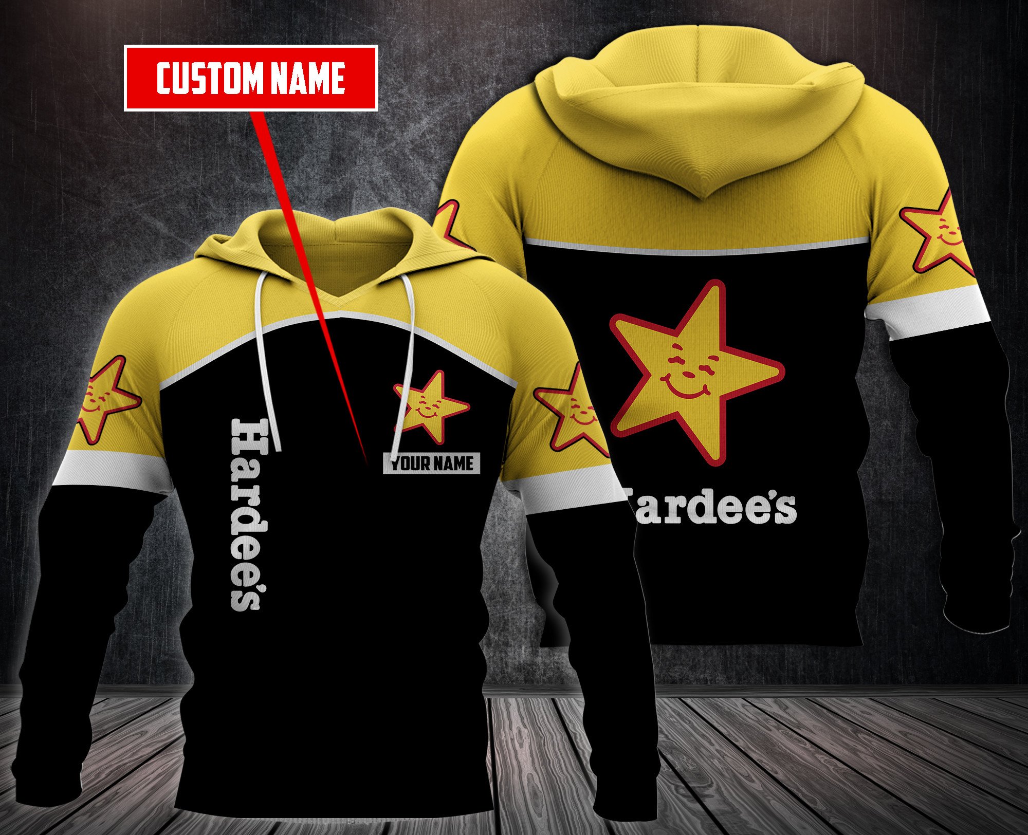 Personalized Hardee’S Custom 3D Fleece Hoodie Personalized Hardee’S Custom 3D Fleece Hoodie