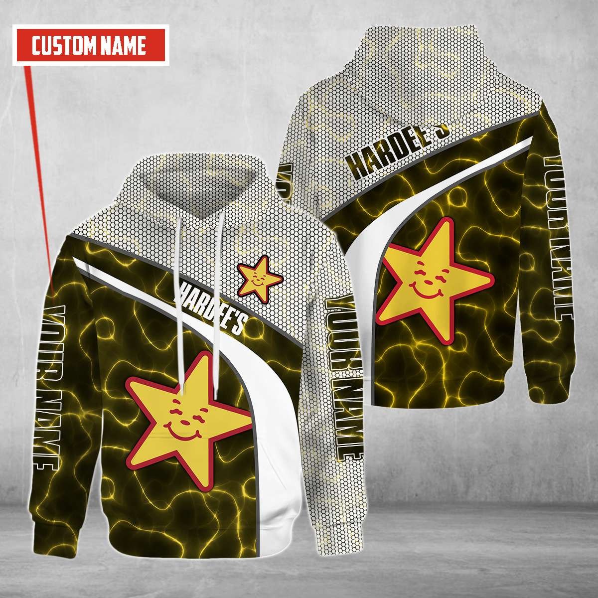Personalized Hardee’S Custom All Over Print 3D Hoodie Personalized Hardee’S Custom All Over Print 3D Hoodie