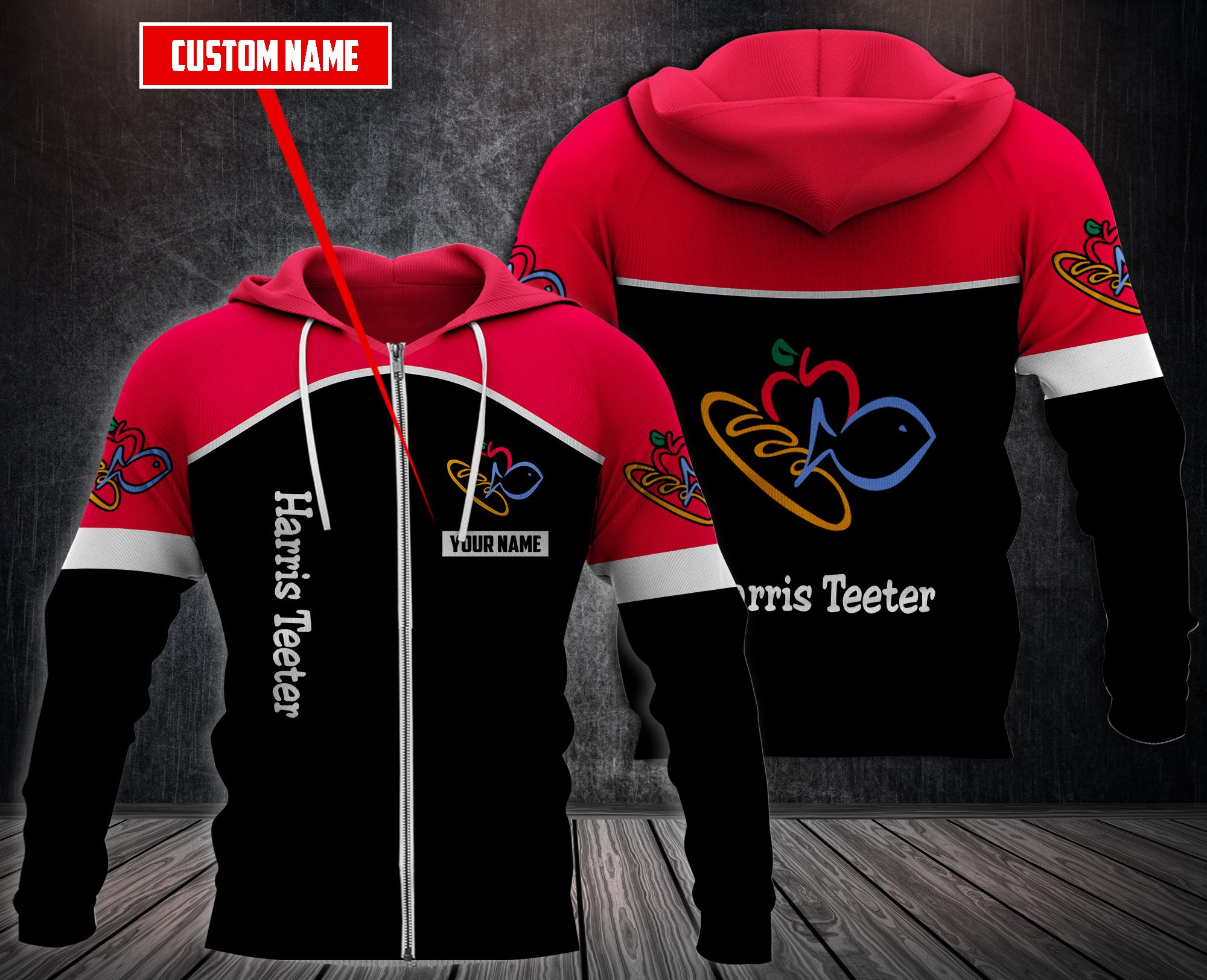 Personalized Harris Teeter 3D Fleece Hoodie Personalized Harris Teeter 3D Fleece Hoodie