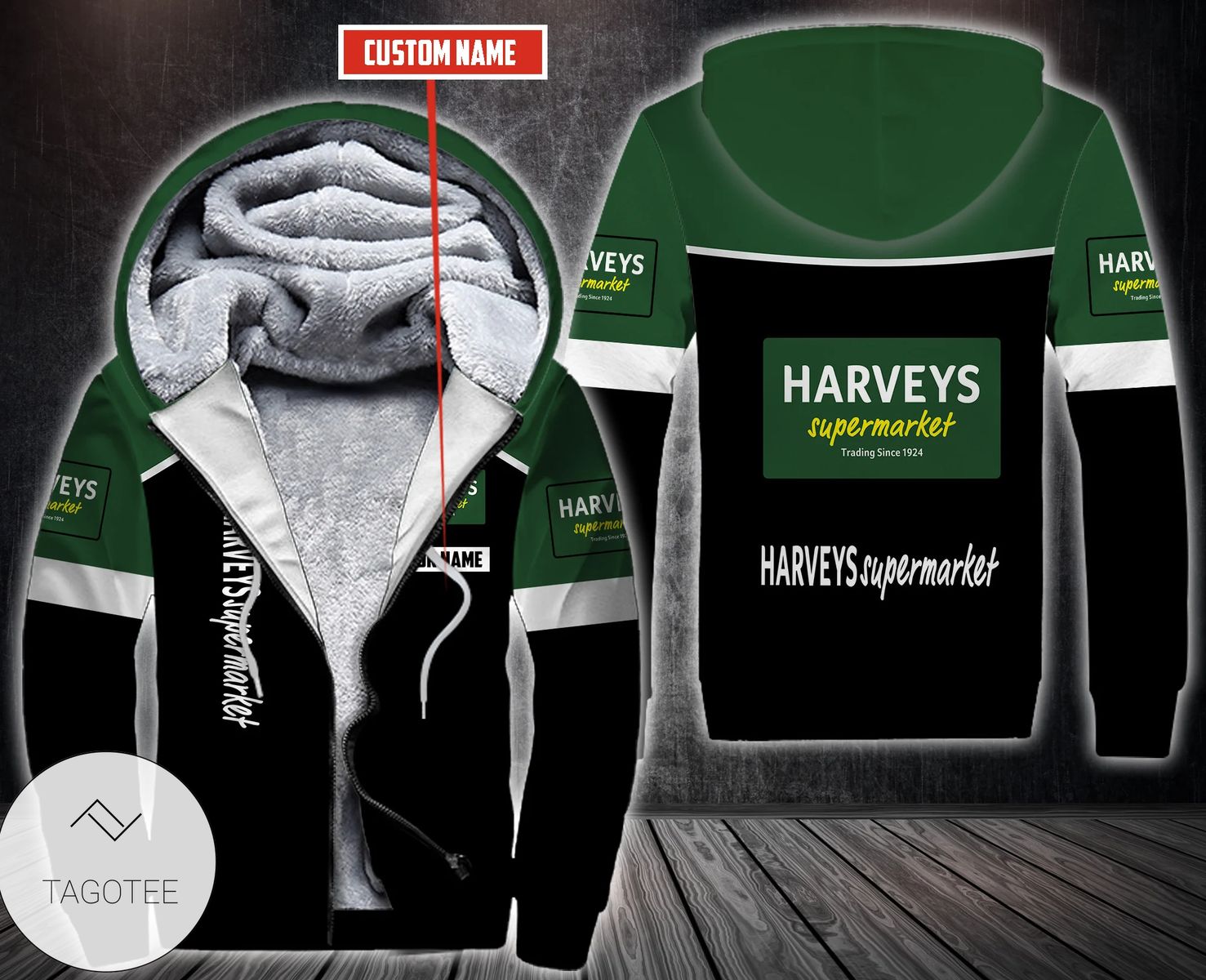 Personalized Harveys Supermarket Fleece Hoodie Personalized Harveys Supermarket Fleece Hoodie