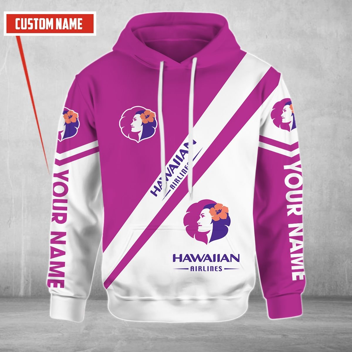 Personalized Hawaiian Airlines Custom 3D Hoodie Personalized Hawaiian Airlines Custom 3D Hoodie