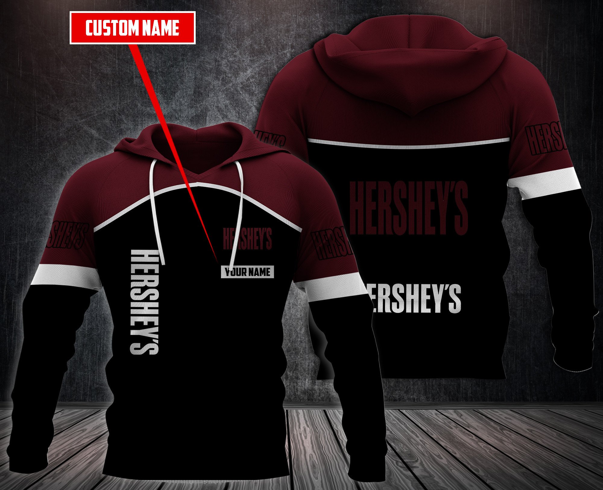Personalized-HersheyS-3D-Hoodie-Fleece-Hoodie-2