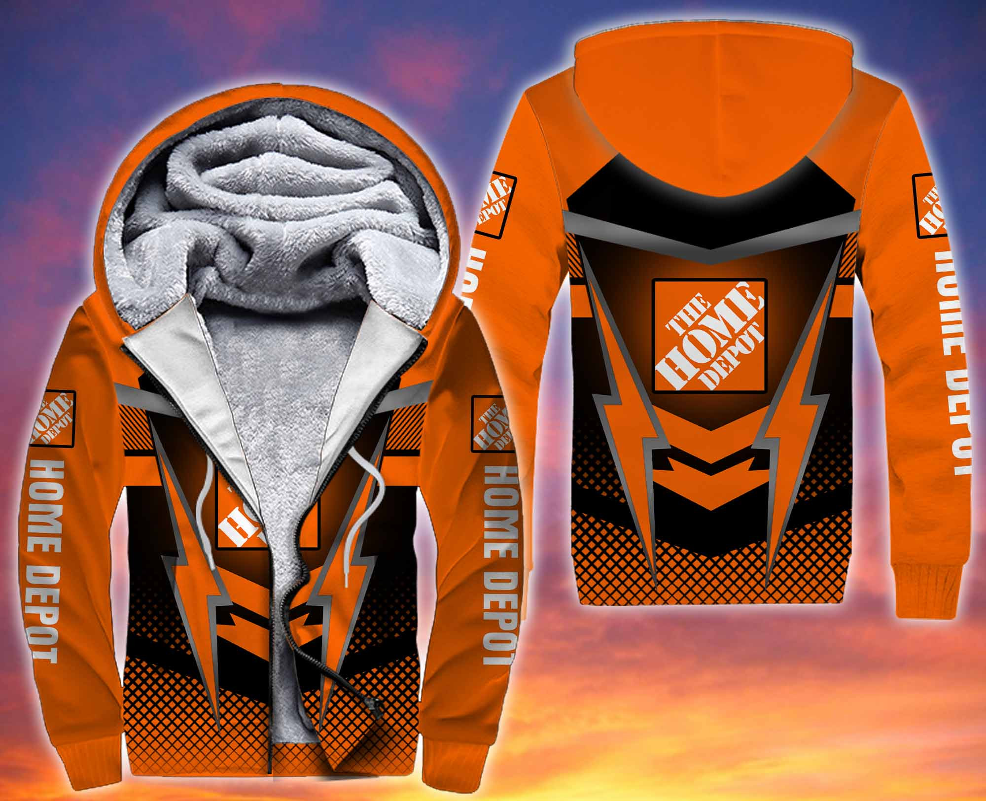 Personalized Home Depot 3D Fleece Hoodie Personalized Home Depot 3D Fleece Hoodie