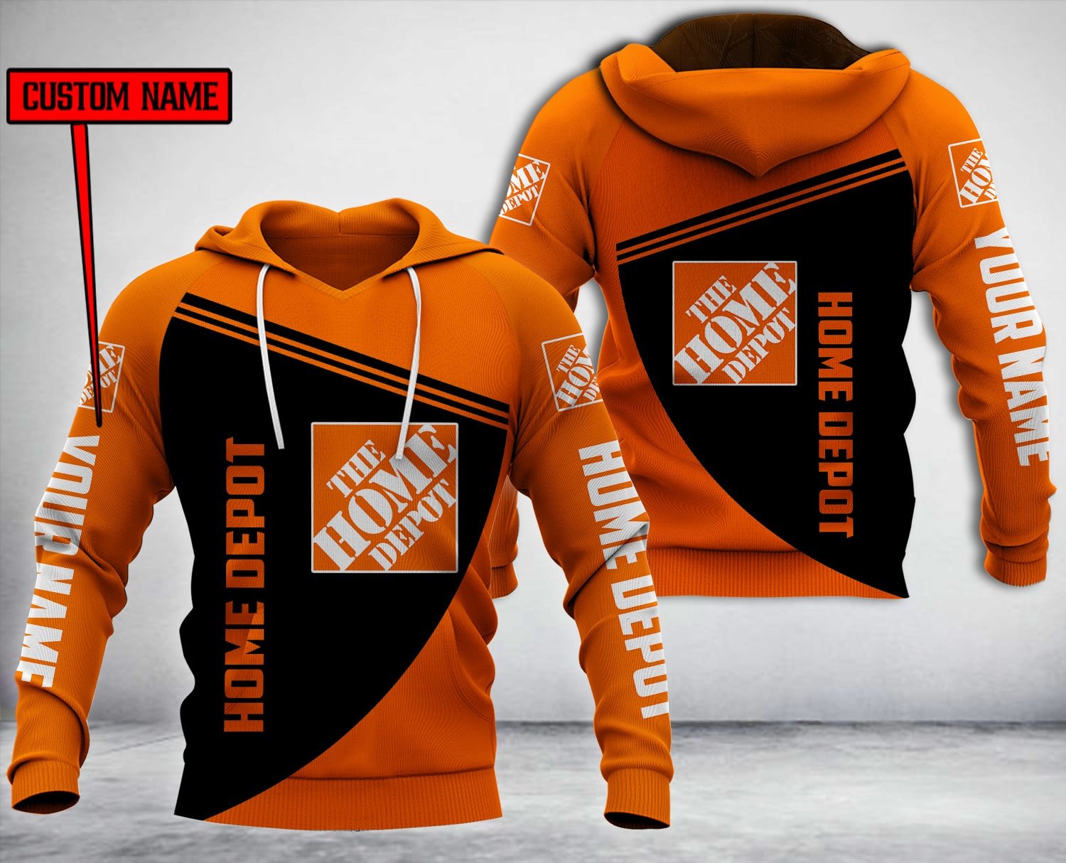 Personalized Home Depot Custom 3D Hoodie Personalized Home Depot Custom 3D Hoodie