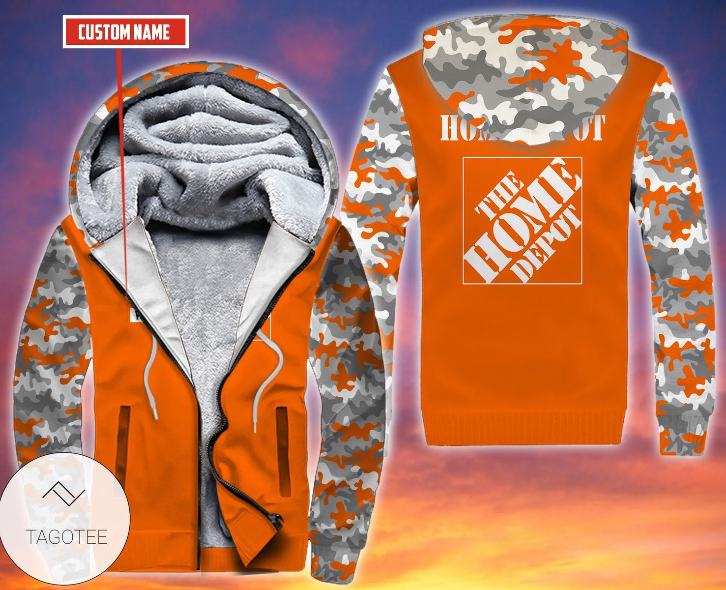 Personalized Home Depot Fleece Hoodie Personalized Home Depot Fleece Hoodie