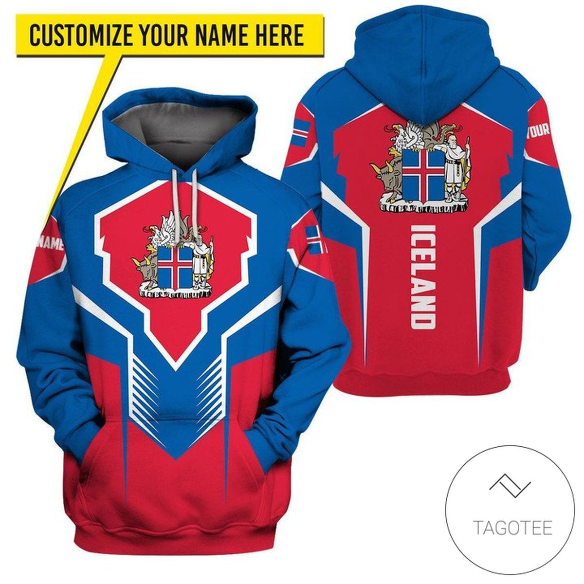 Personalized Iceland Country Symbol Hoodie Personalized Iceland Country Symbol Hoodie