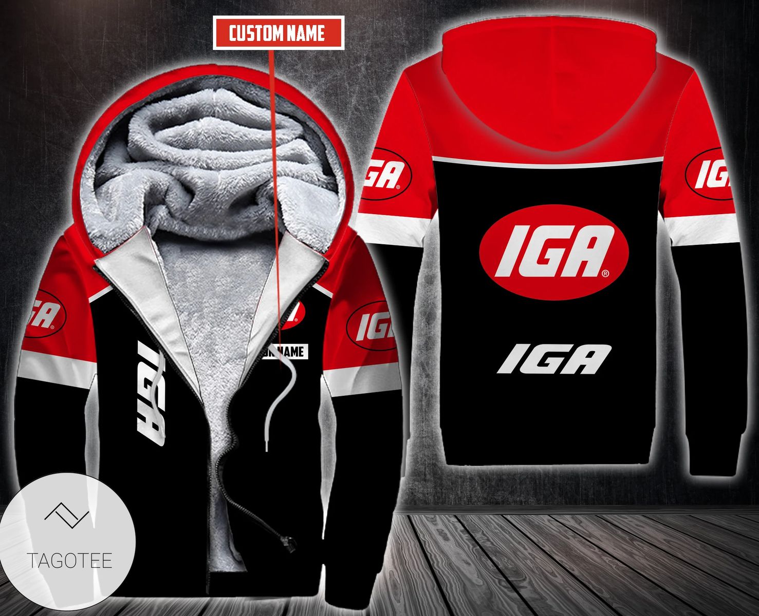 Personalized Iga Fleece Hoodie Personalized Iga Fleece Hoodie