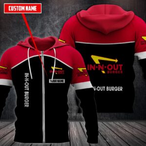 Personalized In-N-Out Burger 3D Fleece Hoodie